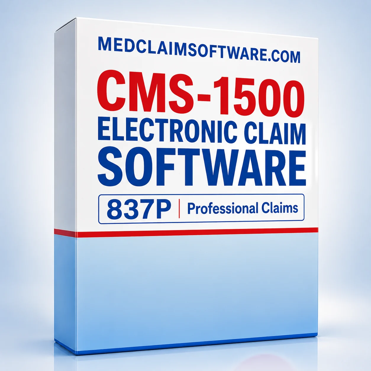 CMS-1500 Electronic Claim Software 837P product box
